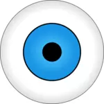 Vector tekening van blauw oog iris
