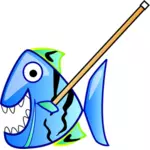 Cartoon piranha