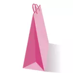 Bolsa de papel color rosa
