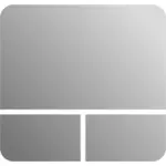 Niveaux de gris touchpad icône vector images clipart