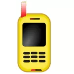 Toy mobile phone phone vector clip art