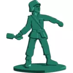 Speelgoed soldaat vector afbeelding