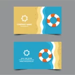 Travel agency business card design