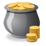 Money Pot Vector