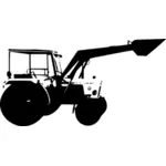 Traktor siluett bild