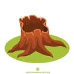 Rotten tree stump