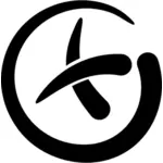 Geocaching logotyp variant vektorbild