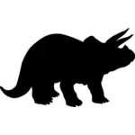 Silhouette vector drawing of wild boar