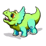 緑の赤ちゃん恐竜