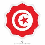 Tunisian flag badge