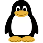 Image vectorielle de couleur pingouin