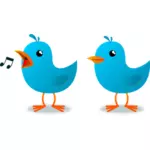 Singing bird mascot image
