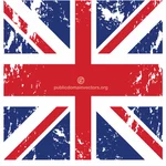 Yhdistyneen kuningaskunnan lippu grunge