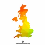 Mapa Velká Británie