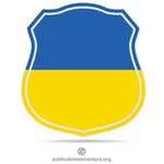 Het vlagschild van De oekraïne
