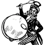 Uncle Sam beats a drum