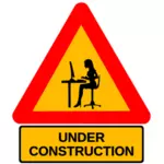 Simbolo in costruzione vettoriale