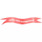 Under new management sign vector image