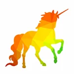 Unicorn vector silhouet