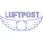 Luftpost मेलिंग लेबल के सदिश ग्राफिक्स