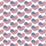 Jeg elsker USA sømløs mønster