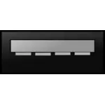 ग्रेस्केल आकर्षक USB मेमोरी स्टिक के वेक्टर चित्रण