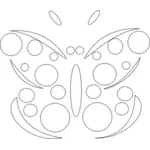 Perhosen muotoinen vektoripiirros