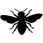 Bee silhuett bilde