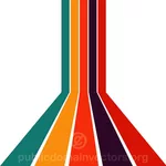 Illustration de fond de rayures colorées
