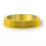 Ilustrasi vektor klasik cincin emas
