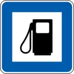 Gas station teken vector