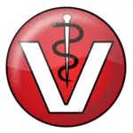 Veterinær klistremerke logo