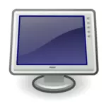 Tango video display icon vector image