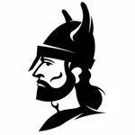 Viking warrior silhouette