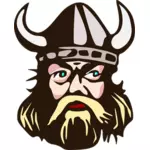 Viking capul cu corn grafică vectorială