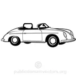 Vintage voertuig vector illustraties
