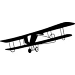 Biplane vector image