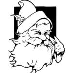 Vintage Santa vector image