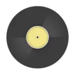 Vector drawing of color vinyl record