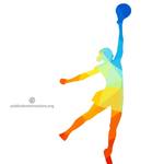 Vector silhouette of a female person | Public domain vectors