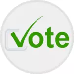 Stem uitbrengen bij verkiezingen icoon vector afbeelding