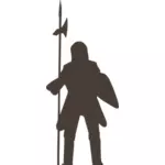 Knight silhouette vector image