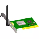 ワイヤレス PCI カード ベクトル画像