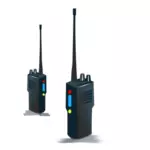 Een walkie-talkie vectorafbeeldingen
