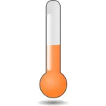 温度计管橙色向量剪贴画