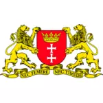 Vectorafbeeldingen van wapenschild van Gdansk Stad