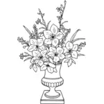 Vektor menggambar lily Bouquet