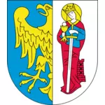 鲁达西里西亚市徽章的矢量图像