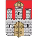 Ilustración vectorial del escudo de la ciudad Wloclawek