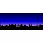 Vektor Klipart na berlínské panorama